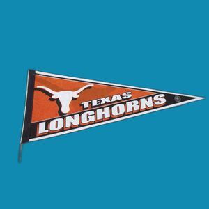 Vintage Texas Longhorns NCAA Licensed 30" x 12" Pennant Rico Tag Express
